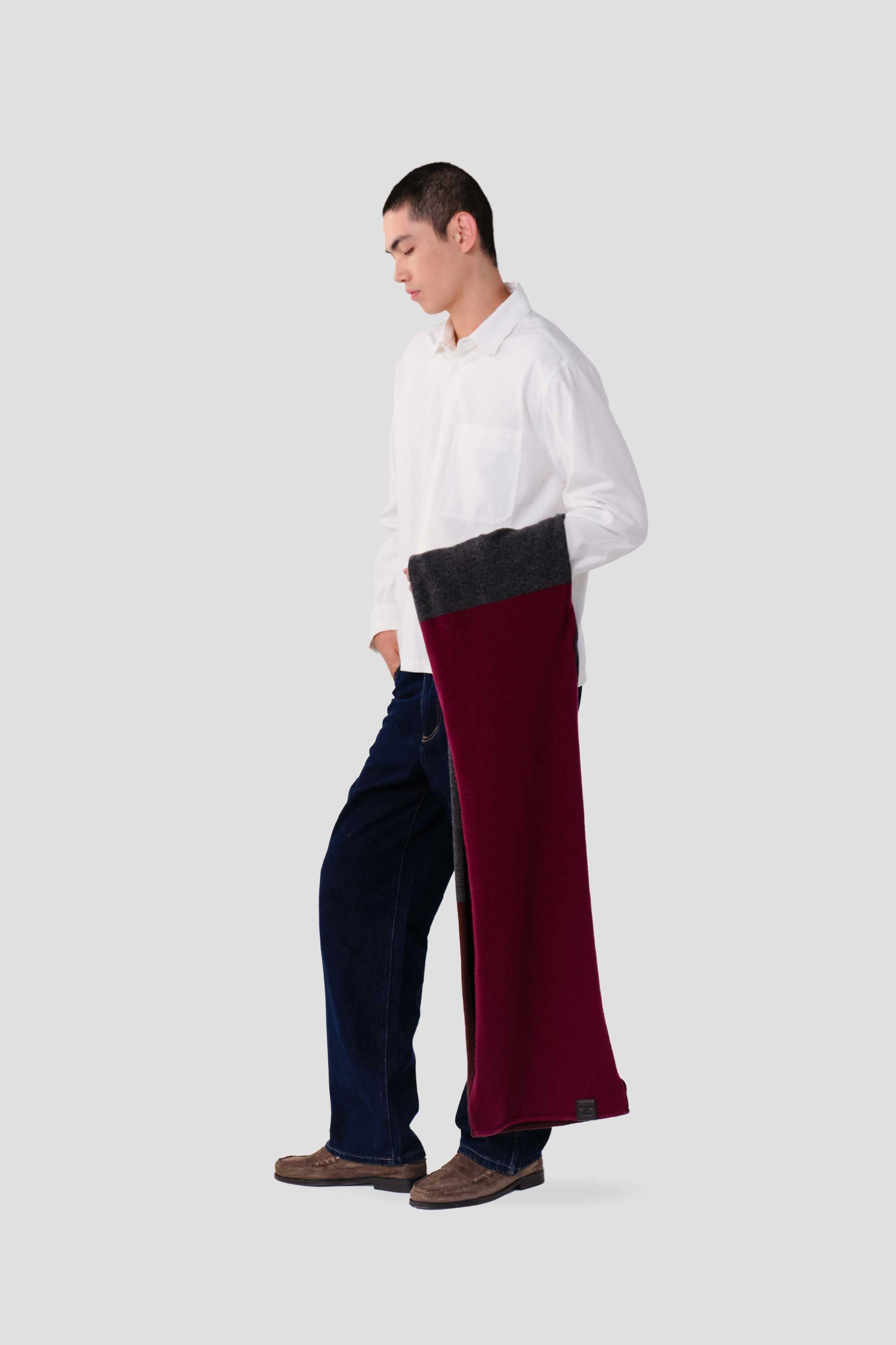 Maroon Colourblock