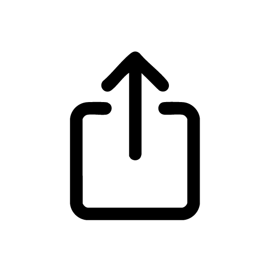 share button outline icon